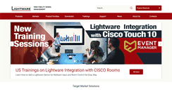 Desktop Screenshot of lightwareusa.com